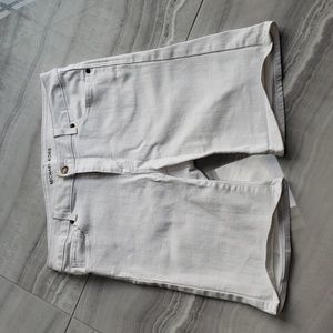 Michael kors white jean shorts